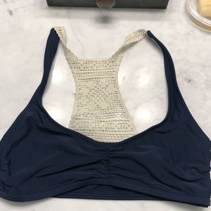 Aerie Navy Bikini Top
